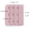 imageAllegra K 3 Hook 3 Row Stretchy Bra Strap Extenders Buckle Hooks Bra Band for WomenFlamingo