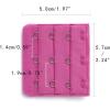 imageAllegra K 3 Hook 3 Row Stretchy Bra Strap Extenders Buckle Hooks Bra Band for WomenFuchisa
