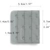 imageAllegra K 3 Hook 3 Row Stretchy Bra Strap Extenders Buckle Hooks Bra Band for WomenGray