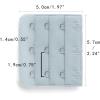 imageAllegra K 3 Hook 3 Row Stretchy Bra Strap Extenders Buckle Hooks Bra Band for WomenLight Gray