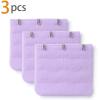 imageAllegra K 3 Hook 3 Row Stretchy Bra Strap Extenders Buckle Hooks Bra Band for WomenLight Purple