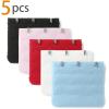 imageAllegra K 3 Hook 3 Row Stretchy Bra Strap Extenders Buckle Hooks Bra Band for WomenMulticolored