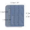 imageAllegra K 3 Hook 3 Row Stretchy Bra Strap Extenders Buckle Hooks Bra Band for WomenNavy Blue
