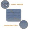 imageAllegra K 3 Hook 3 Row Stretchy Bra Strap Extenders Buckle Hooks Bra Band for WomenNavy Blue