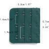 imageAllegra K 3 Hook 3 Row Stretchy Bra Strap Extenders Buckle Hooks Bra Band for WomenPeacock Color