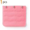 imageAllegra K 3 Hook 3 Row Stretchy Bra Strap Extenders Buckle Hooks Bra Band for WomenPink