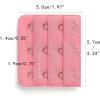 imageAllegra K 3 Hook 3 Row Stretchy Bra Strap Extenders Buckle Hooks Bra Band for WomenPink