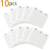 imageAllegra K 3 Hook 3 Row Stretchy Bra Strap Extenders Buckle Hooks Bra Band for WomenPure White