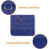 imageAllegra K 3 Hook 3 Row Stretchy Bra Strap Extenders Buckle Hooks Bra Band for WomenRoyal Blue