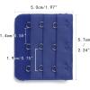imageAllegra K 3 Hook 3 Row Stretchy Bra Strap Extenders Buckle Hooks Bra Band for WomenRoyal Blue