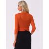 imageAllegra K Bolero Shrug for Womens Elegant 34 Sleeve Mesh Sheer Cardigan Formal Jacket for Evening DressesOrange