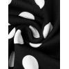 imageAllegra K Bubble Mini Dress for Womens Boat Neck Sleeveless Polka Dots Y2K Casual Cocktail DressBlack