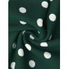 imageAllegra K Bubble Mini Dress for Womens Boat Neck Sleeveless Polka Dots Y2K Casual Cocktail DressDark Green
