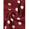 imageAllegra K Bubble Mini Dress for Womens Boat Neck Sleeveless Polka Dots Y2K Casual Cocktail DressDark Red