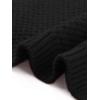imageAllegra K Cardigan Sweaters for Women Collarless Button Up Dressy Chunky Knit CardigansBlack