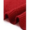 imageAllegra K Cardigan Sweaters for Women Collarless Button Up Dressy Chunky Knit CardigansRed