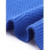 imageAllegra K Cardigan Sweaters for Women Collarless Button Up Dressy Chunky Knit CardigansRoyal Blue