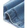 imageAllegra K Casual Denim Jacket for Womens Turndown Collar Short Sleeves Crop Jean JacketsDenim Blue