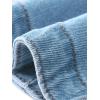 imageAllegra K Casual Denim Jacket for Womens Turndown Collar Short Sleeves Crop Jean JacketsLight Blue
