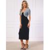 imageAllegra K Casual Short Sleeve Mesh Sheer Shrug for Women Open Front Cropped Cardigan BoleroLight Grey