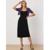 imageAllegra K Casual Short Sleeve Mesh Sheer Shrug for Women Open Front Cropped Cardigan BoleroPurple