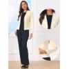 imageAllegra K Collarless Blazer for Womens Business Casual Outfits Open Front Suit JacketsBeige