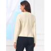 imageAllegra K Collarless Blazer for Womens Business Casual Outfits Open Front Suit JacketsBeige