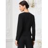 imageAllegra K Collarless Blazer for Womens Business Casual Outfits Open Front Suit JacketsBlack