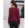 imageAllegra K Collarless Blazer for Womens Business Casual Outfits Open Front Suit JacketsBurgundy
