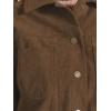 imageAllegra K Corduroy Jacket for Women Casual Long Sleeve Fall Outerwear Button Down Shacket JacketsBrown