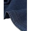 imageAllegra K Cropped Denim Jacket for Women Casual Short Puff Sleeve Lapel Open Front Jean Jackets Summer OutwearDrak Blue