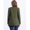 imageAllegra K Faux Suede Blazer for Womens Lapel Collar One Button Dressy Suit JacketArmy Green
