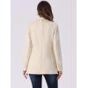 imageAllegra K Faux Suede Blazer for Womens Lapel Collar One Button Dressy Suit JacketBeige