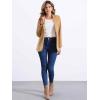 imageAllegra K Faux Suede Blazer for Womens Lapel Collar One Button Dressy Suit JacketKhaki