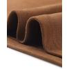 imageAllegra K Faux Suede Dress for Womens Boat Neck Sleeveless Sheath DressesBrown