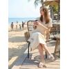 imageAllegra K Flat Sandals for Women Square Toe Slip on Open Toe Slides Sandals DressyWhite