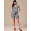 imageAllegra K Gingham 2 Piece Outfits for Womens Summer Beach Plaid Sleeveless Vest and Shorts Matching SetsBlack