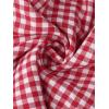 imageAllegra K Gingham 2 Piece Outfits for Womens Summer Beach Plaid Sleeveless Vest and Shorts Matching SetsRed