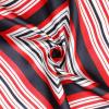 imageAllegra K Lady Dark Blue Red White Stripe Print Kerchief Square Small Neck Scarf WrapDark Blue Red White