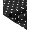 imageAllegra K Polka Dots Blouse for Women Summer Casual Short Sleeve Collar V Neck Work Office TopsBlack