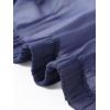 imageAllegra K Sheer Bomber Jacket for Womens Zip Up Long Sleeve See Through JacketsDark Blue