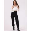 imageAllegra K Sheer Bomber Jacket for Womens Zip Up Long Sleeve See Through JacketsWhite