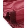 imageAllegra K Sheer Bomber Jacket for Womens Zip Up Long Sleeve See Through JacketsWine Red