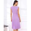 imageAllegra K Summer Dress for Women 2026 Elegant Sleeveless V Neck ALine Pleated Flowy Midi DressPurple