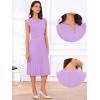 imageAllegra K Summer Dress for Women 2026 Elegant Sleeveless V Neck ALine Pleated Flowy Midi DressPurple