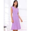 imageAllegra K Summer Dress for Women 2026 Elegant Sleeveless V Neck ALine Pleated Flowy Midi DressPurple