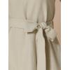 imageAllegra K Summer Tank Dress for Women Casual Belted Sleeveless Mini Swing SundressKhaki