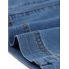 imageAllegra K Wide Leg Jeans for Womens High Waisted Stretchy Straight Leg Jeans Buttoned Loose Denim PantsBlue