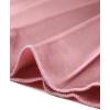 imageAllegra K Women Pleated Skirt Midi Length Elastic High Waisted A Line Swing Flare Metallic Shirring Party Valentines SkirtsPink1