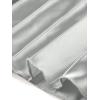 imageAllegra K Women Pleated Skirt Midi Length Elastic High Waisted A Line Swing Flare Metallic Shirring Party Valentines SkirtsSilver Tone